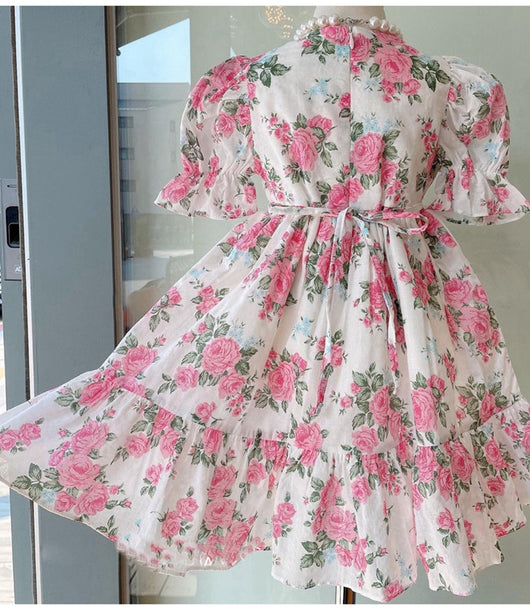 Vestido Infantil de Encaje Floral Estilo Dulce - Image 6