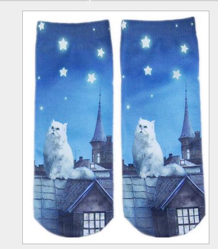 Calcetines Estampados 3D con Diseños Cartoon - Parejas y Unisex - Image 5