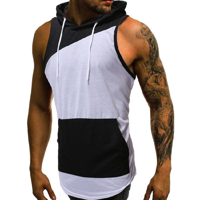 Chaleco Deportivo sin Mangas con Capucha y Combinación de Colores para Verano - Image 9