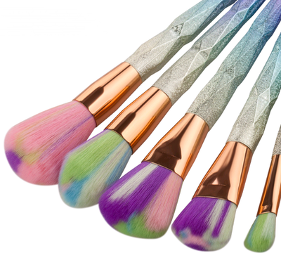 Set de 7 Brochas de Maquillaje Profesional con Diseño de Diamante - Image 6