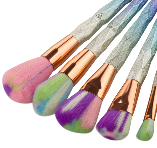 Set de 7 Brochas de Maquillaje Profesional con Diseño de Diamante - Image 6