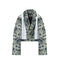 Chaqueta Floral Suelta para Mujer - Abrigo Otoñal de Manga Larga con Elegancia Temperamental