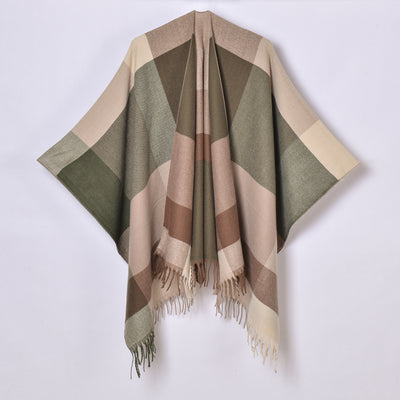 Chal con Borlas y Diseño Escocés Jacquard - Image 17