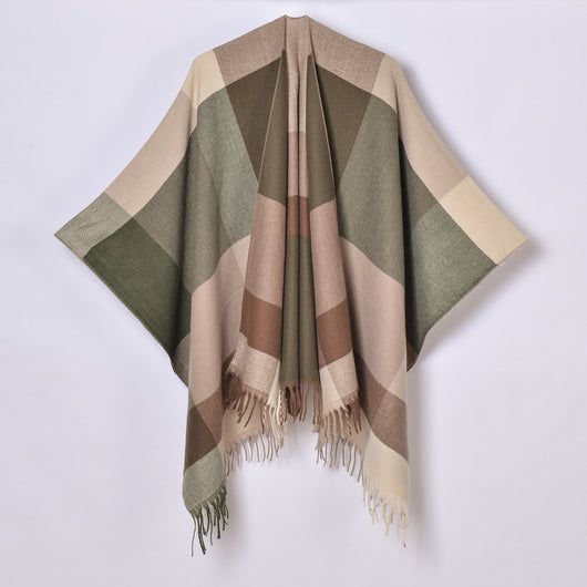 Chal con Borlas y Diseño Escocés Jacquard - Image 17