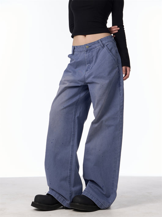 Pantalones Cargo Rectos Anchos para Mujer - Estilo Retro Casual - Image 7