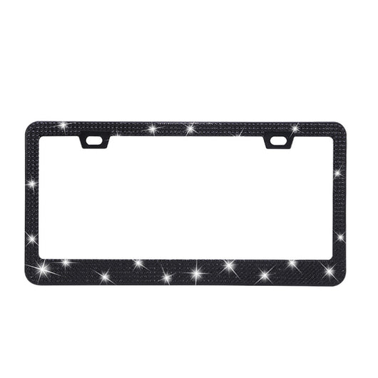 Marco Cromado para Placa de Licencia con Cristales Brillantes - Diseño Acrílico Premium - Image 4