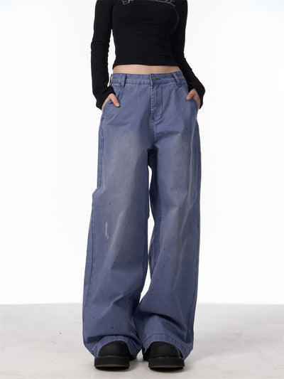 Pantalones Cargo Rectos Anchos para Mujer - Estilo Retro Casual - Image 14