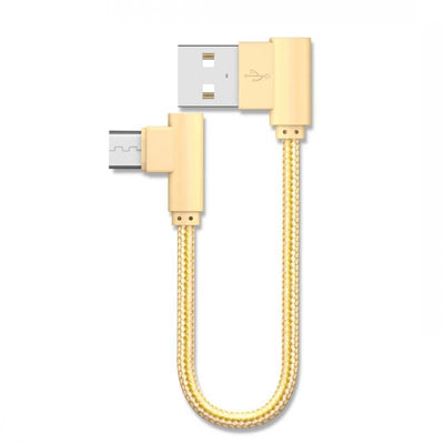 Cable de Carga Micro USB Acodado 90° Trenzado Reforzado 20cm - Image 5