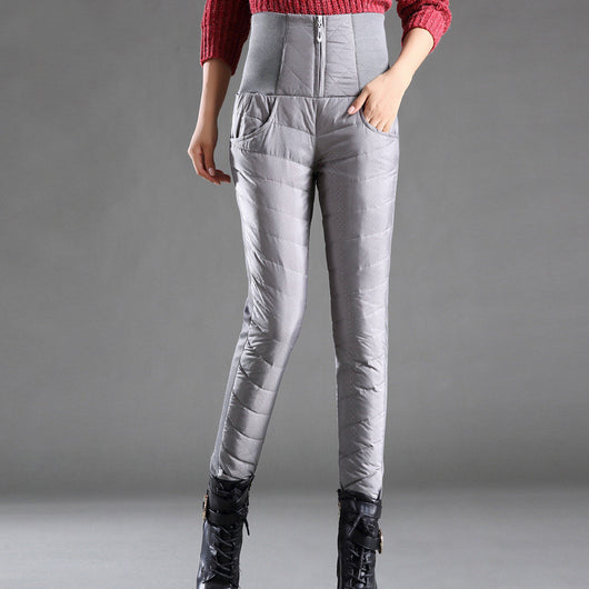 Pantalones Acolchados Finos para Mujer - Abrigo Exterior - Image 11