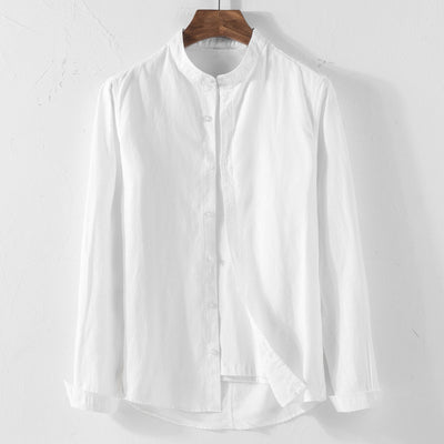 Camisa de Lino Blanca Manga Larga - Image 6