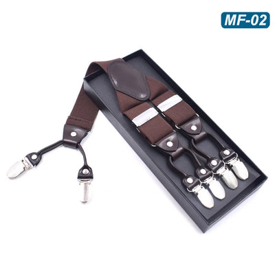 Tirantes Elásticos Multicolor con 6 Clips para Hombre - Image 34