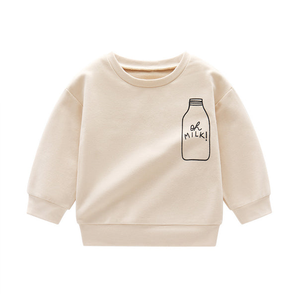 Suéter Infantil Cuello Redondo Estilo Occidental