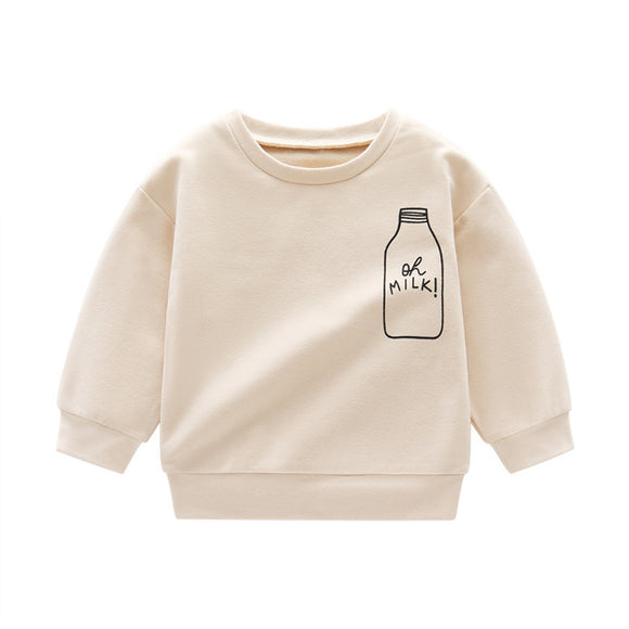 Suéter Infantil Cuello Redondo Estilo Occidental