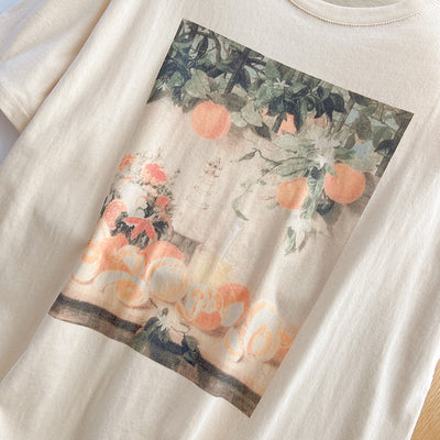 Playera Holgada Cuello Redondo con Estampado - Image 4