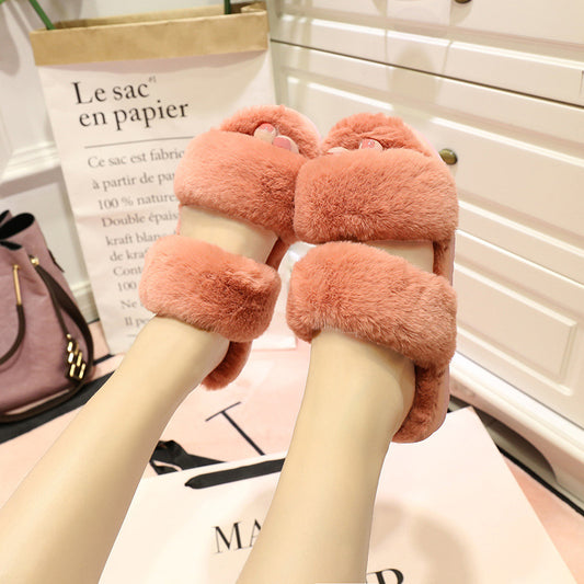 Pantuflas de Invierno Coreanas con Suela Gruesa y Forro de Lana - Image 2