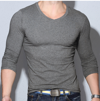 Camiseta Manga Larga Cuello V para Hombre - Image 7