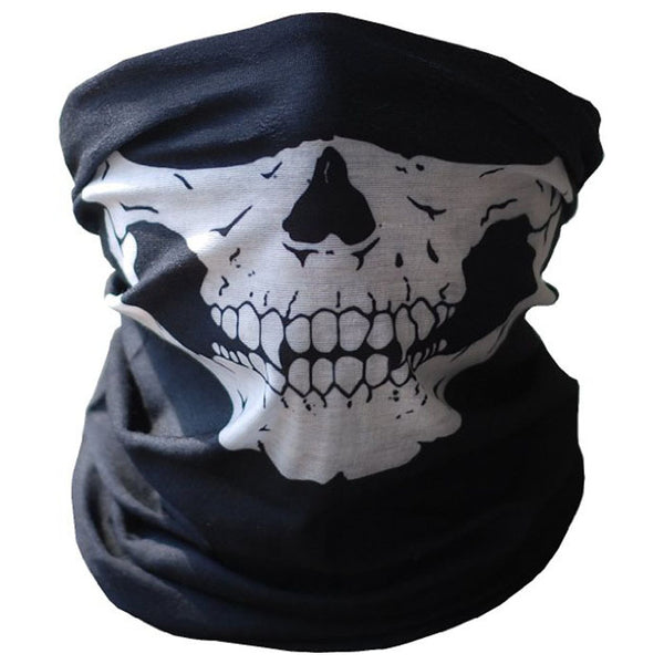 Pañuelo Máscara Calavera Multiusos para Halloween, Mardi Gras y Motociclismo