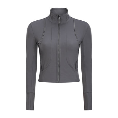 Chaqueta Deportiva para Yoga con Cuello Alto y Manga Larga - Image 29