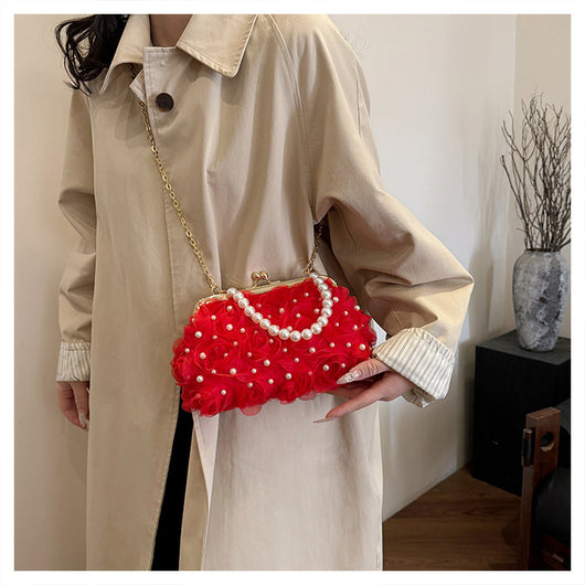 Bolso Tipo Shell con Broche Floral para Cenas Elegantes - Image 19