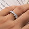 Anillo de Plata Esterlina con Moissanita Chapado