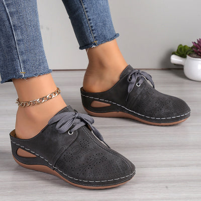 Sandalias Deportivas Mujer Verano con Cuña y Encaje - Chanclas Huecas Transpirables - Image 25