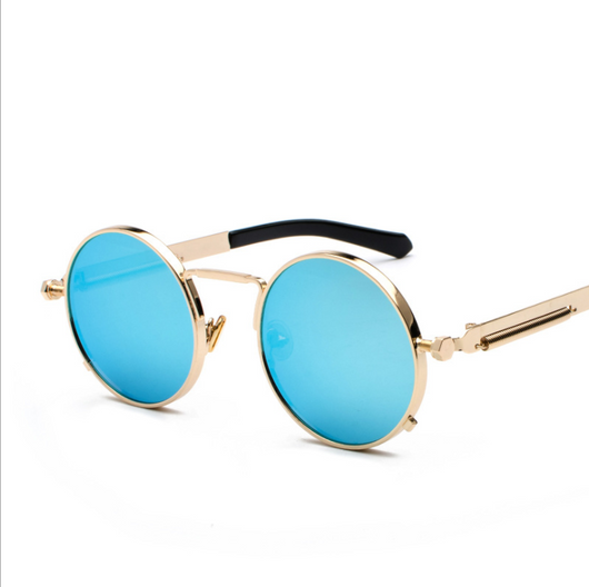 Gafas de Sol Estilo Punk con Patas Metálicas y Lentes Reflectivas - Image 17