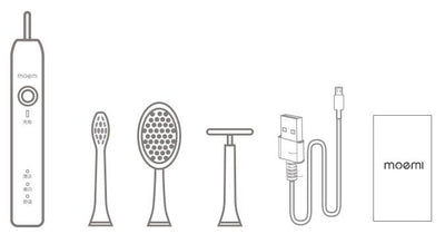 Cepillo de Dientes Eléctrico Ultrasónico Moemi con Cerdas Suaves para Adultos - Image 5