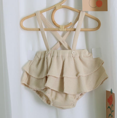 Vestido Romper de Lino y Algodón con Tirantes para Bebé Niña - Diseño Floral Vintage Primavera Verano - Image 6