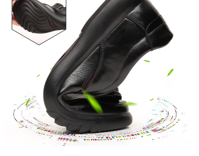 Zapatos de Cuero Suave con Suela Flexible y Antideslizante para Adultos Mayores - Image 10