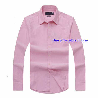 Camisa Manga Larga Hombre Business Casual Primavera Otoño - Image 17