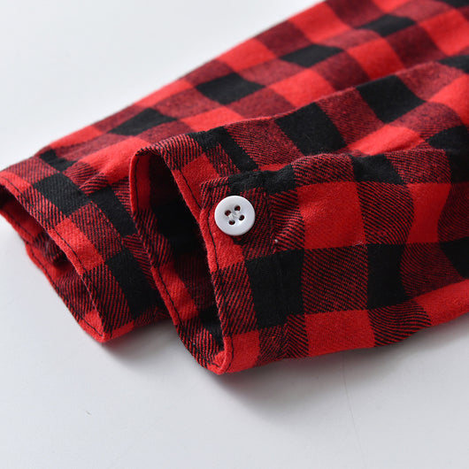 Conjunto Festivo a Cuadros para Hermanos: Camisa y Peto - Image 17