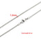 Mens Stylish Stainless Steel Snake Chain Necklace Steel Color