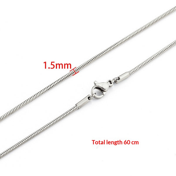 Cadena de Serpiente en Acero Inoxidable para Hombre - Diseño Elegante - Image 4
