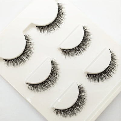 Pestañas Postizas 3D Efecto Natural con Extensión de Cola - Pack de 3 Pares - Image 11