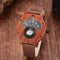 Reloj de Madera con Brújula Multifuncional