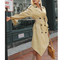 Cortavientos para Mujer con Lazo Decorativo y Dobladillo Asimétrico - Colección Otoño Invierno