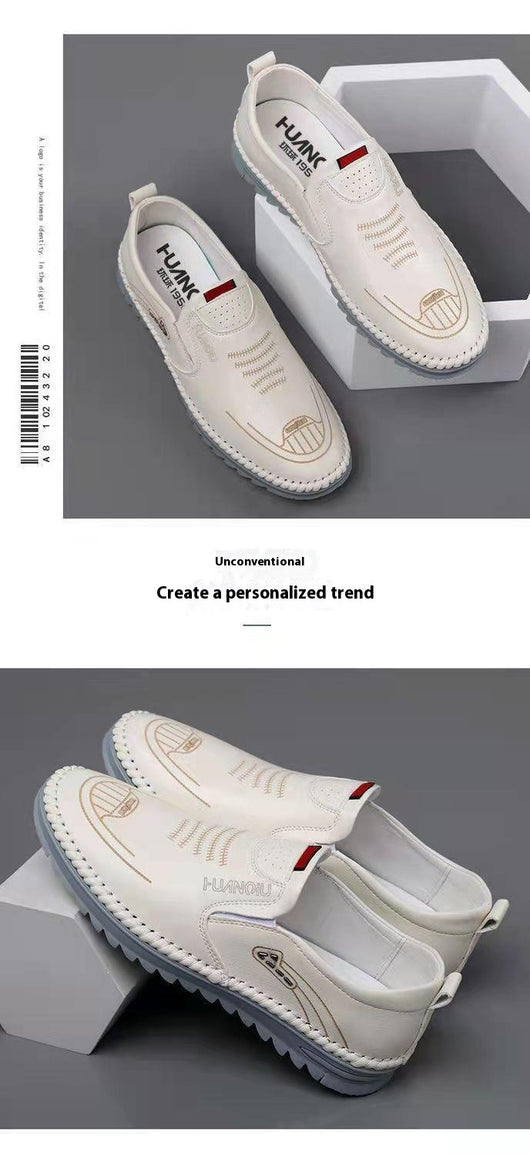 Zapatos Casuales de Cuero Suave para Hombre - Versátiles y Cómodos - Image 6
