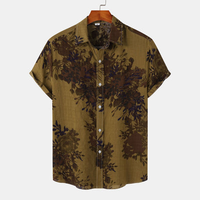 Camisa de Solapa Floral para Hombre - Image 8