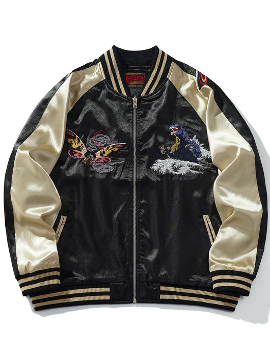 Chaqueta Béisbol Casual Hombre con Bordado de Dragón - Streetwear Premium - Image 7