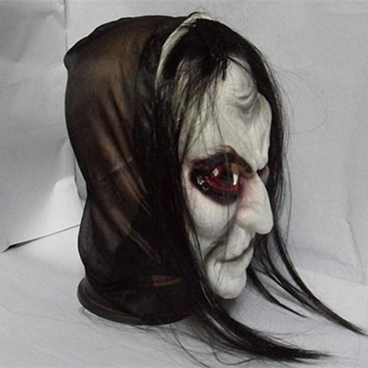 Máscara de Terror con Cabello Largo para Festival de Fantasmas - Image 2
