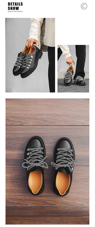 Zapatos Casuales Estilo Británico Retro de Trabajo - Image 13