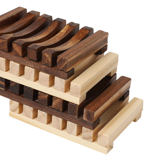 Jabonera de Madera Hueca con Diseño Decorativo - Image 4