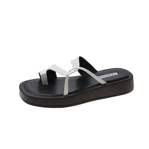 Sandalias Planas Verano Mujer Cómodo Suela Gruesa