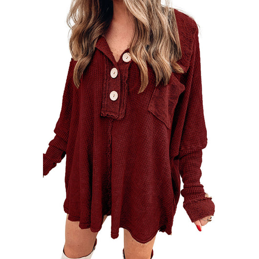 Blusa Versátil de Manga Larga con Solapa Clásica - Image 7