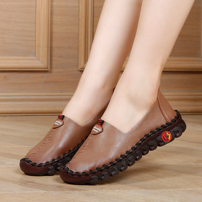 Zapatos Casuales de Cuero para Mujer con Suela Suave y Diseño Otoñal - Image 6