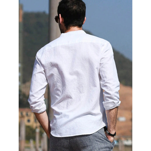 Camisa Casual de Manga Larga Transpirable para Hombre - Image 3