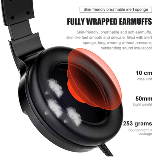 Auriculares Gaming con Cable, Micrófono y Tarjeta de Sonido - Image 11