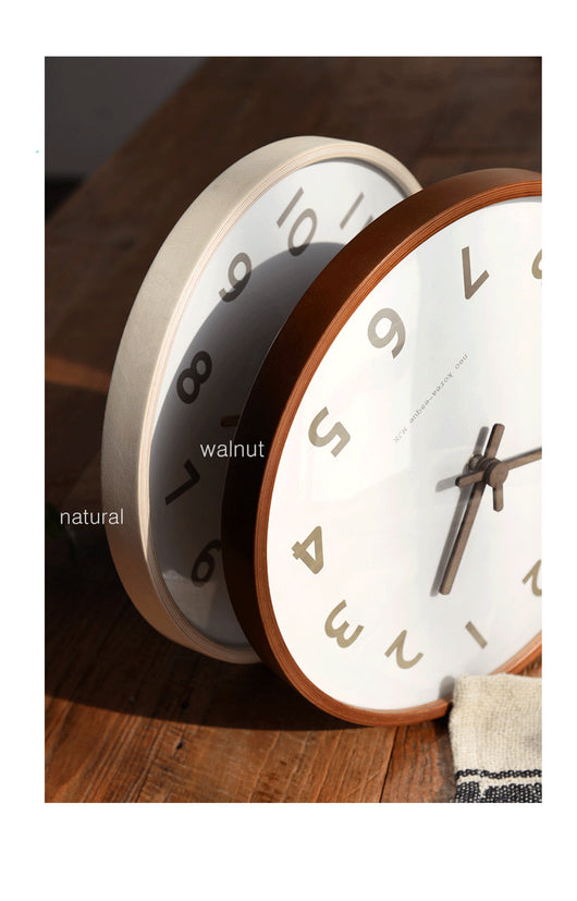 Reloj de Pared Nórdico Moderno 30cm Madera Maciza Silencioso - Image 11