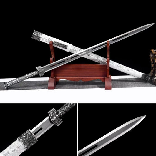 Espada Estilo Han - Acero Manganeso, Práctica y Colección