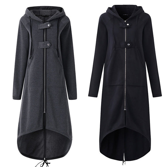 Abrigo Sudadera con Capucha de Polar